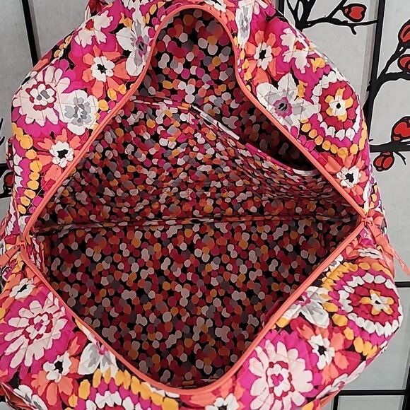 Vera Bradley Grand Traveler Tote Pixie Blooms - Picture 4 of 7